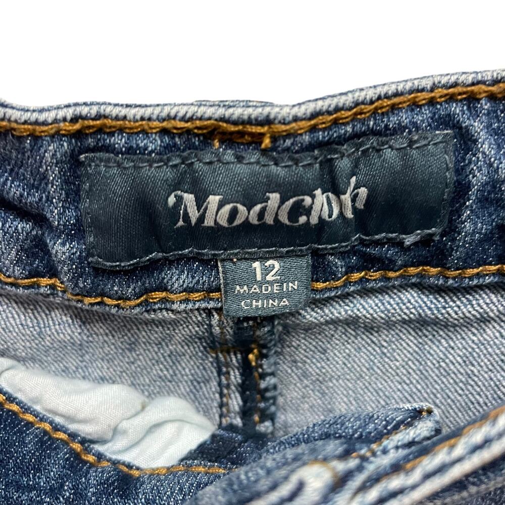 ModCloth Denim Hi Rise Folded Cuff Jeans Shorts 12 - Picture 2 of 4
